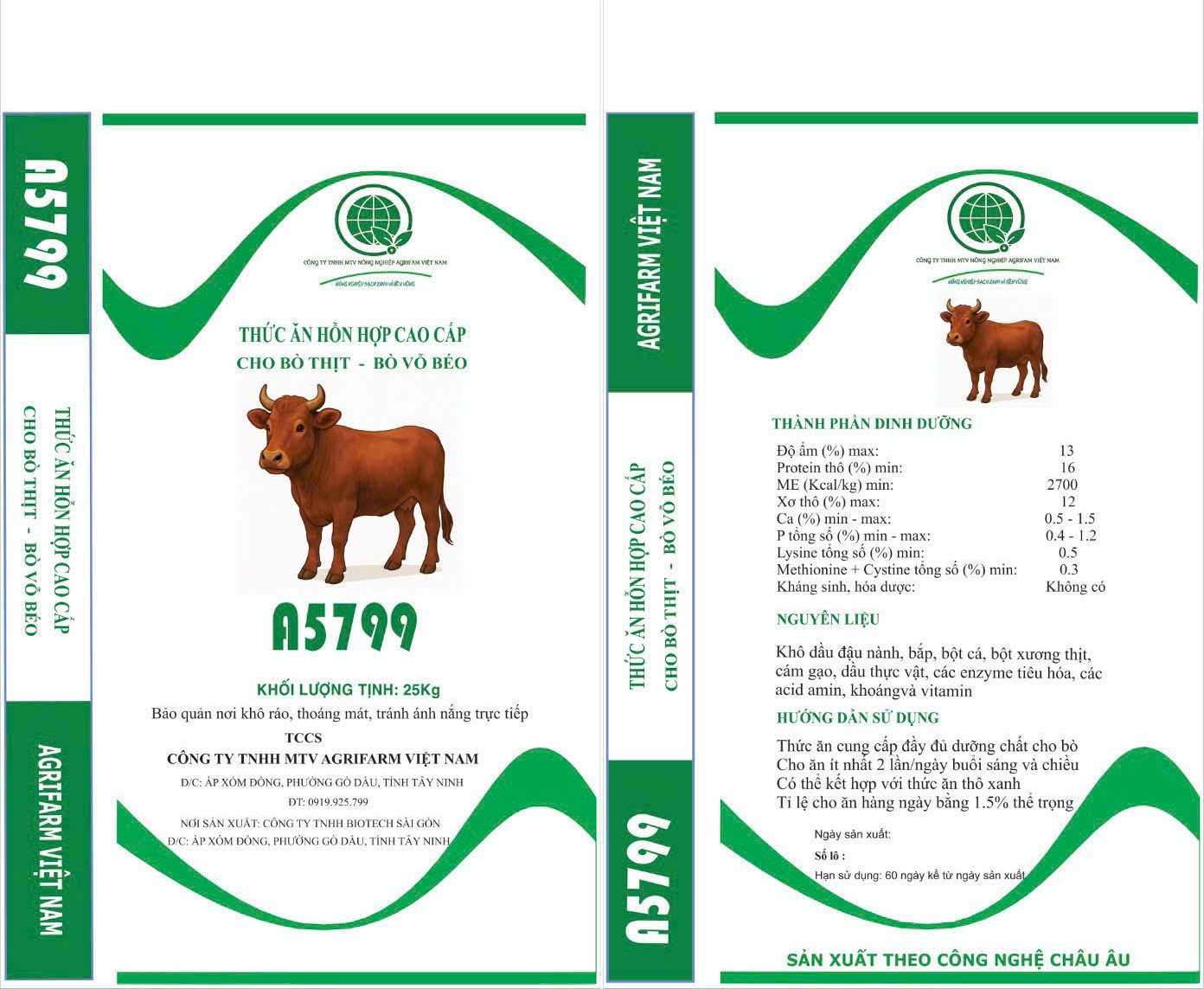 Thức ăn cao cấp cho bò thịt - A5799