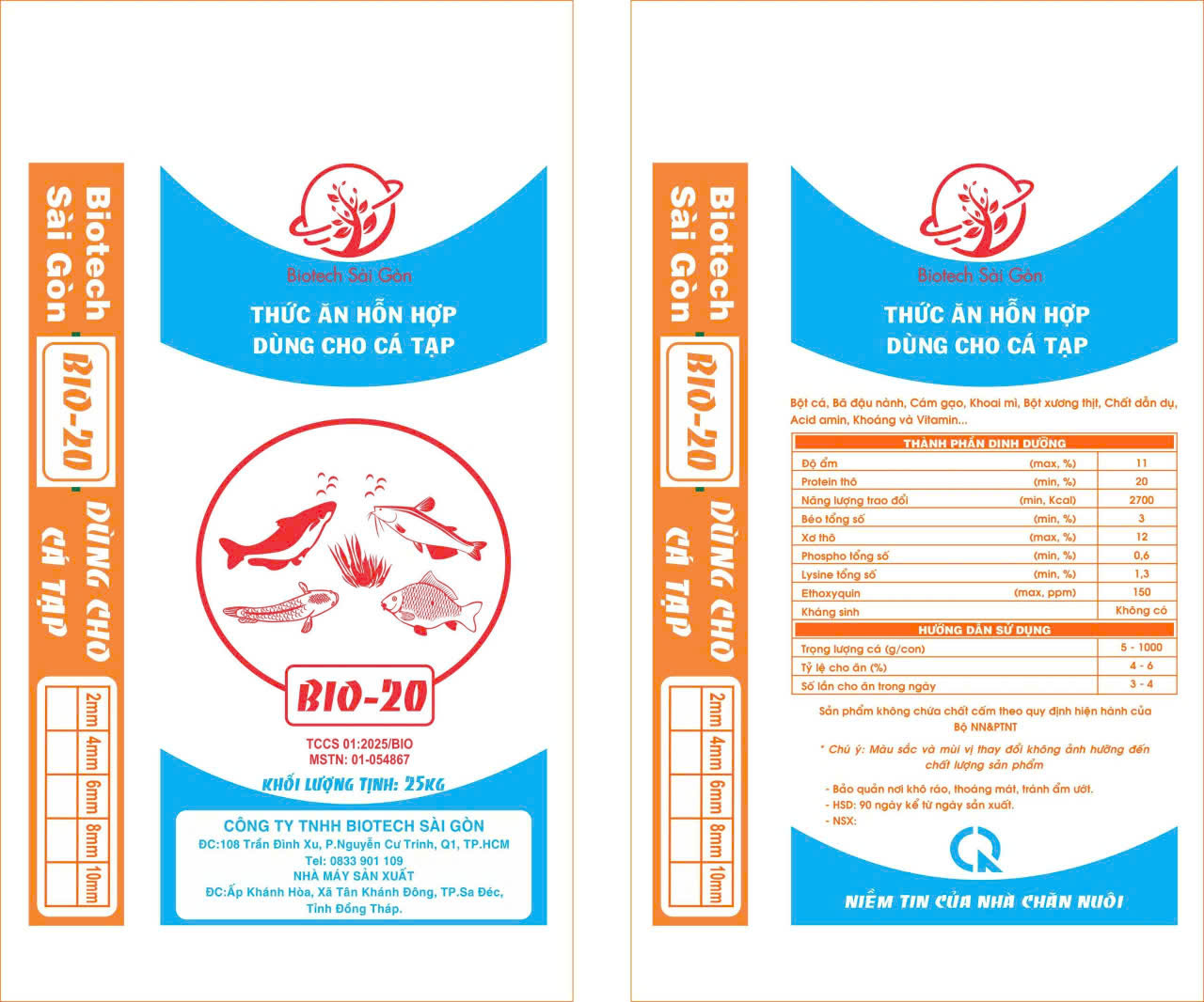Thức ăn cho cá tạp – BIO20