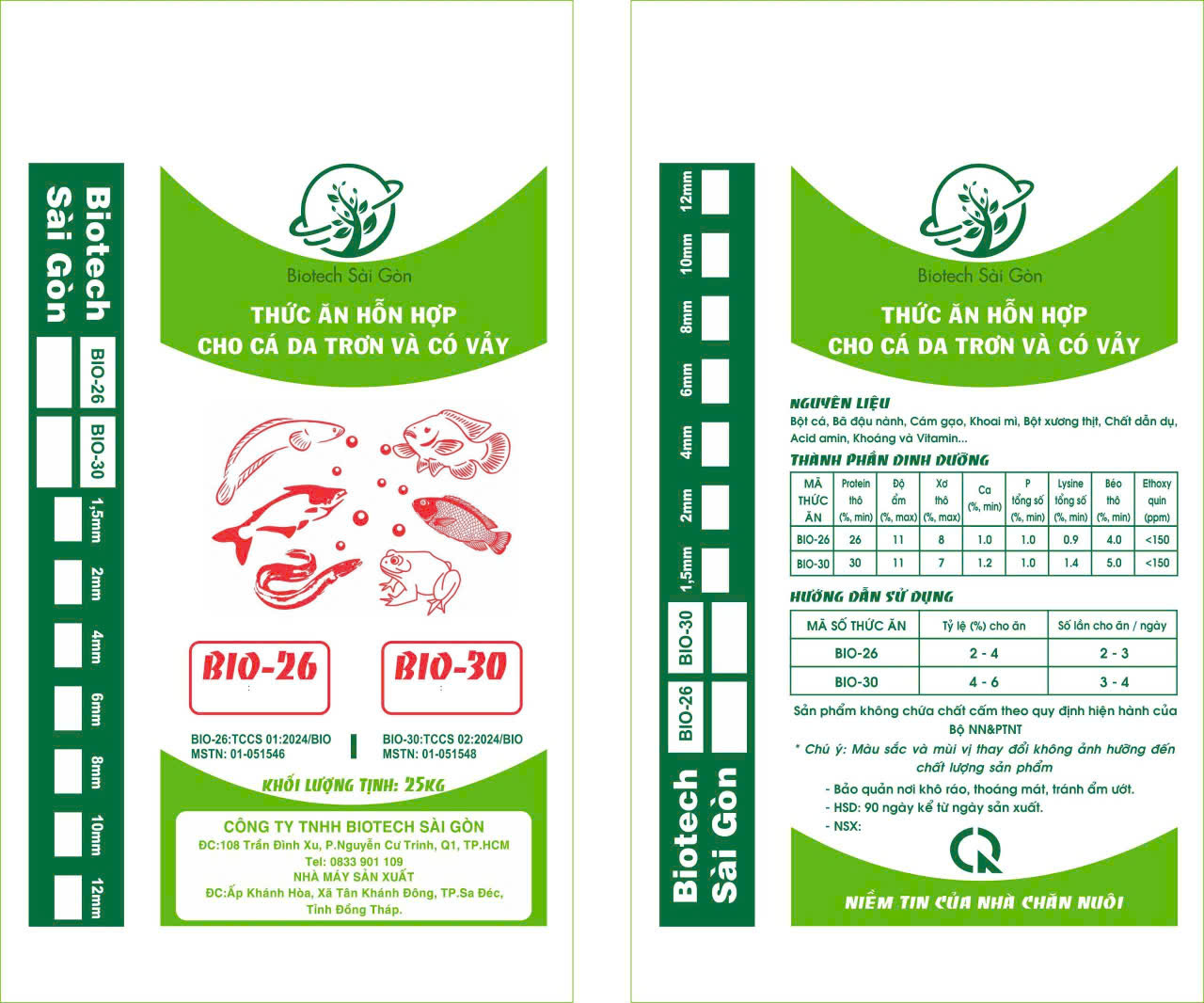 Thức ăn cho cá da trơn & có vảy – BIO30